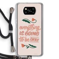Optimistic flower girl: Xiaomi Poco X3 Pro Transparant Hoesje met koord