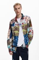 Patch-effect karper shirt - MATERIAL FINISHES - XL