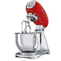 Smeg SMF02RDEU mixer Staande mixer 800 W Rood, Zilver - thumbnail