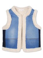 Chloé Kids gilet à fourrure artificielle - Bleu - thumbnail