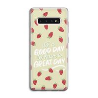 Don't forget to have a great day: Samsung Galaxy S10 4G Transparant Hoesje
