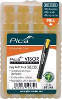 Pica Vullingenset | 4x geel | watervast | Pica Visor perm. reservestiften 991/44 | 4 stiften / set | 1 stuk - 991/44 991/44