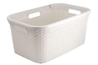 Curver Style Wasmand Rotanstyle 45 Liter Ivoor 27x38x59cm<br> - thumbnail