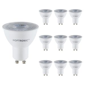 10x GU10 LED spot - 4,5 Watt 345 lumen - 38° - 4000K Neutraal wit licht - LED reflector - Vervangt 50 Watt