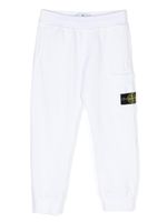 Stone Island Junior pantalon de jogging à patch Compass - Blanc - thumbnail