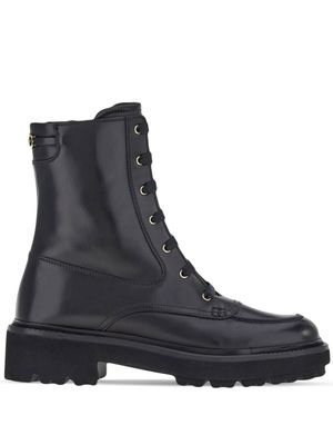 Ferragamo bottines Orlando à lacets - Noir