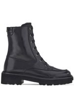 Ferragamo bottines Orlando à lacets - Noir