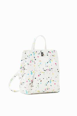 Kleine rugzak met druppels - WHITE - U