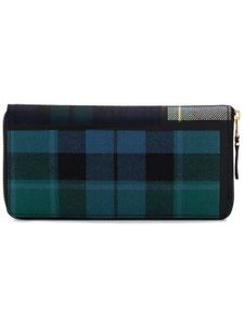 Comme Des Garçons Wallet béret en laine à motif tartan - Vert