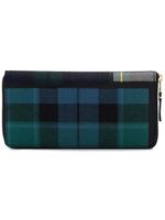 Comme Des Garçons Wallet béret en laine à motif tartan - Vert - thumbnail