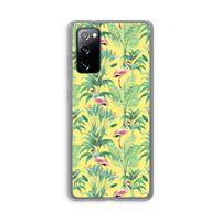 Flamingo party: Samsung Galaxy S20 FE / S20 FE 5G Transparant Hoesje