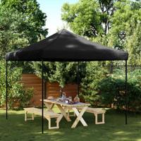 Partytent inklapbaar pop-up 292x292x315 cm zwart Partytent inklapbaar pop-up 292x292x315 cm zwart
