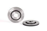 Remschijf BREMBO XTRA LINE BREMBO, Remschijftype: Geperforeerd / Geventileerd, u.a. für Citroën, Peugeot, DS, Opel - thumbnail