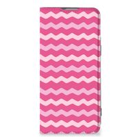 OnePlus Nord 2T Hoesje met Magneet Waves Pink - thumbnail