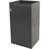 V-part modulaire afvalbak met deur en zakhouder 85 l, grijs