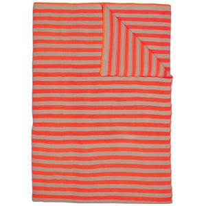 Pip Studio Plaid Bonsoir Stripe Throw Orange