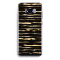 Gouden strepen: Samsung Galaxy S8 Plus Transparant Hoesje - thumbnail