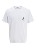 Jack & Jones Jorcanggu Illu Tee Ss Crew Neck Print T-shirts Bright White