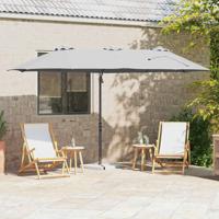 Tuin Cantilever Parasol met slot Zand 372 x 198 x 253 cm