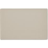 Zeller placemats lederlook - 1x - 45 x 30 cm - creme wit - vegan leer - tafel onderleggers