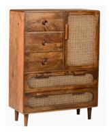 Brix Opbergkast 'Anna' Mangohout met webbing, 116 x 87cm