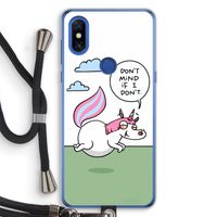 Unicorn: Xiaomi Mi Mix 3 Transparant Hoesje met koord