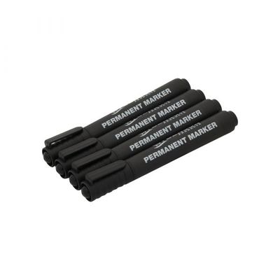 Set van 4 zwarte stiften