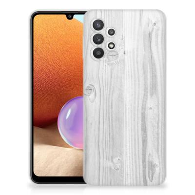 Samsung Galaxy A32 4G | A32 5G Enterprise Editie | Bumper Hoesje | White Wood
