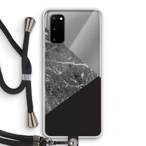 Combinatie marmer: Samsung Galaxy S20 Transparant Hoesje met koord