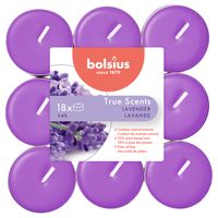 Bolsius theelichten True Scents - Lavendel - 18 Stuks