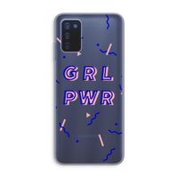 GRL PWR: Samsung Galaxy A03s Transparant Hoesje