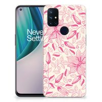 OnePlus Nord N10 5G TPU Case Pink Flowers