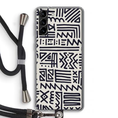 Marrakech print: Samsung Galaxy S21 Plus Transparant Hoesje met koord