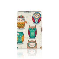 Samsung Galaxy Tab S7 FE | S7+ | S8+ Flip Case Vrolijke Uilen