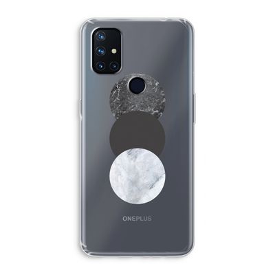 Marmeren cirkels: OnePlus Nord N10 5G Transparant Hoesje