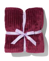 HEMA Plaid Sherpa Bordeaux 130x150 - thumbnail