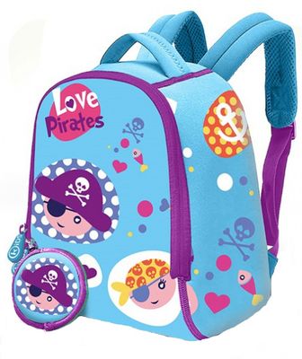 Kids Licensing kinderrugzak Pirates junior 6 liter neopreen blauw Kids Licensing kinderrugzak Pirates junior 6 liter neopreen blauw