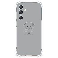 Samsung Galaxy S23 FE Stevig Bumper Hoesje Grijs Baby Olifant - thumbnail