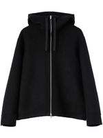 Jil Sander hooded virgin wool-blend jacket - Noir