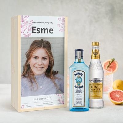 Gin-tonic pakket bedrukken - Bombay Sapphire (glanzende deksel)