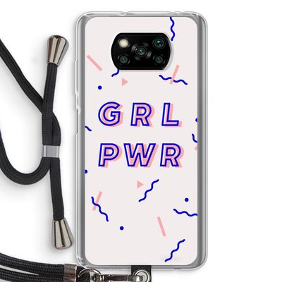 GRL PWR: Xiaomi Poco X3 NFC Transparant Hoesje met koord