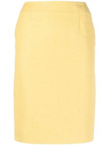 Christian Dior Pre-Owned jupe crayon à taille haute (années 2010) - Jaune