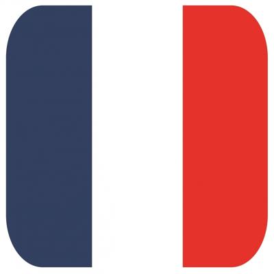 Bierviltjes Frankrijk - 30x stuks - Europa - landen thema - vierkant - 9 x 9 cm
