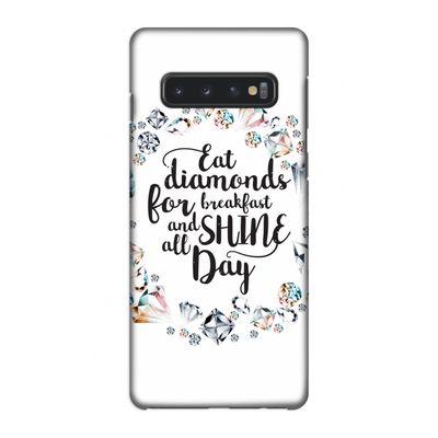Diamonds: Samsung Galaxy S10 4G Volledig Geprint Hoesje