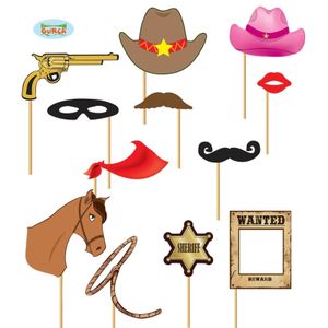 Foto prop set cowboy/western 12 delig   -