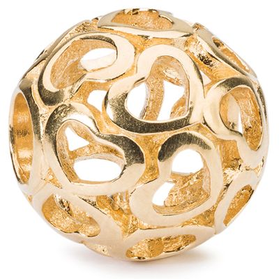 Trollbeads TAUBE-00119 Kraal Deken van liefde geelgoud