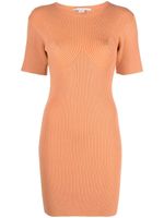 Stella McCartney robe courte en maille côtelée - Orange Stella McCartney robe courte en maille côtelée - Orange