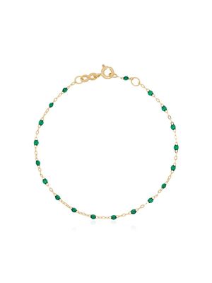 Gigi Clozeau collier en or 18ct à détails de perles - Vert