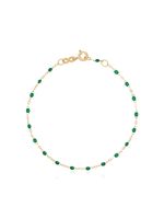 Gigi Clozeau collier en or 18ct à détails de perles - Vert