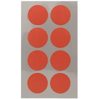 Hobby stickers - 32x stuks - rode ronde stickers - Kantoor stickers - Scrapbook - knutselmateriaal